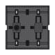 05-074-01 - Bustaster, 4-fach, 4 Tastpunkte mit 4 Feedback LEDs für systembezogene Funktion